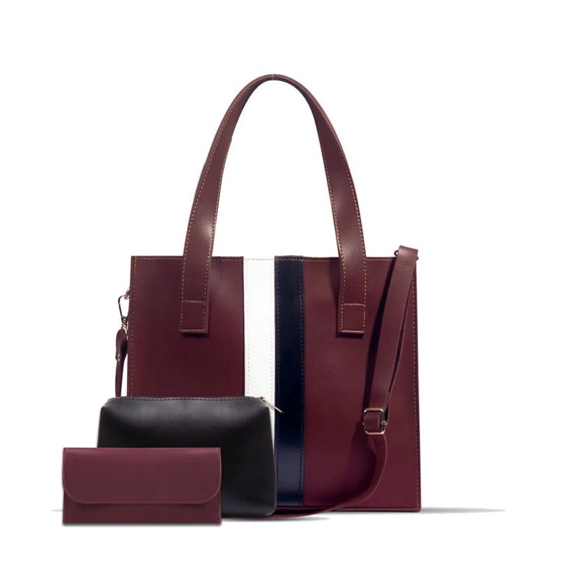 BLEND 3 PCS BLACK TOTE BAG