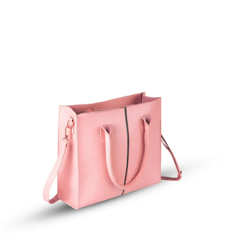 MINIMALIST LUXE PINK TOTE BAG