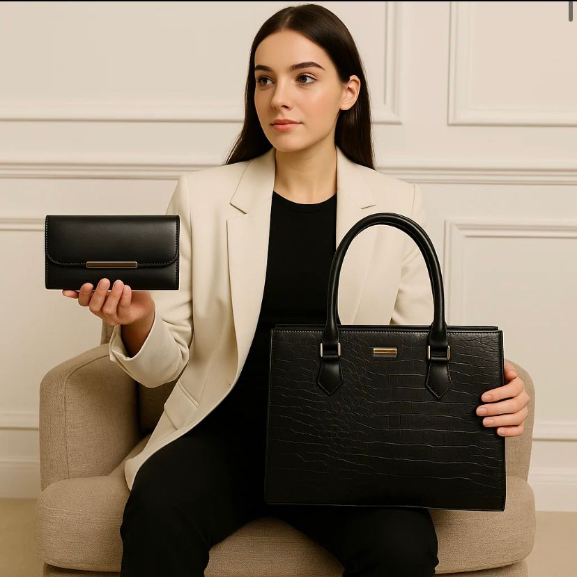 CROC MIDNIGHT LUXE 2 PCS TOTE SET