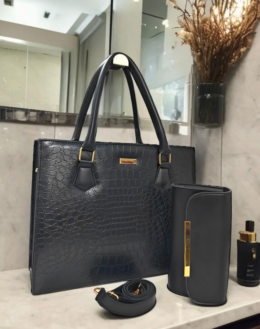 CROC MIDNIGHT LUXE 2 PCS TOTE SET