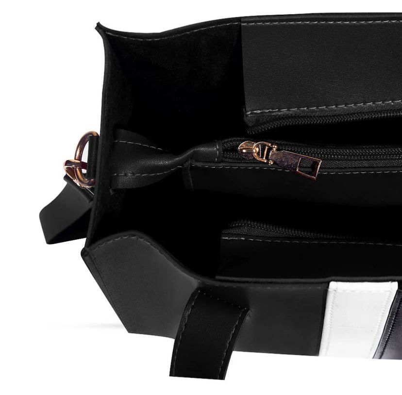 BLEND 3 PCS BLACK TOTE BAG