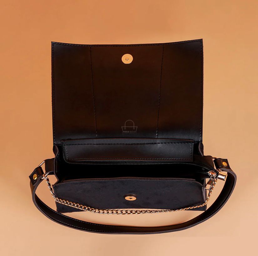 SLEEVE BLACK CROSSBODY BAG