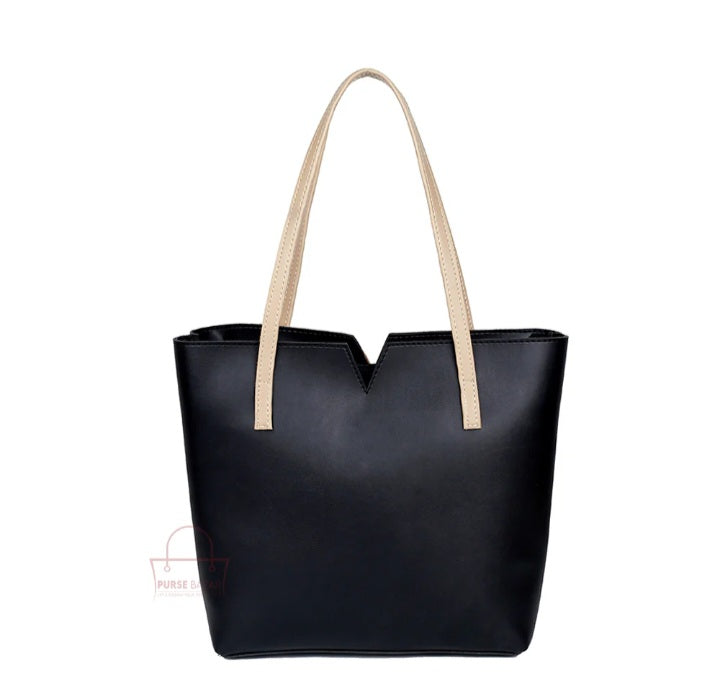 Trono Black and Skin Tote Bag