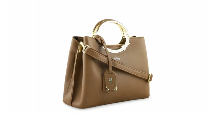 Khaki Formal Hand Bag