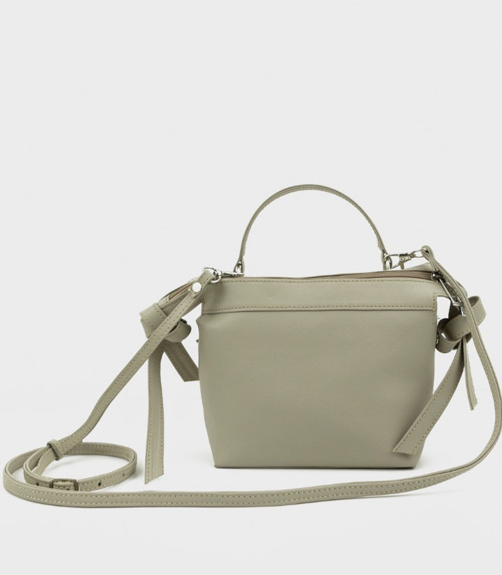 Off White Top Handle Bag