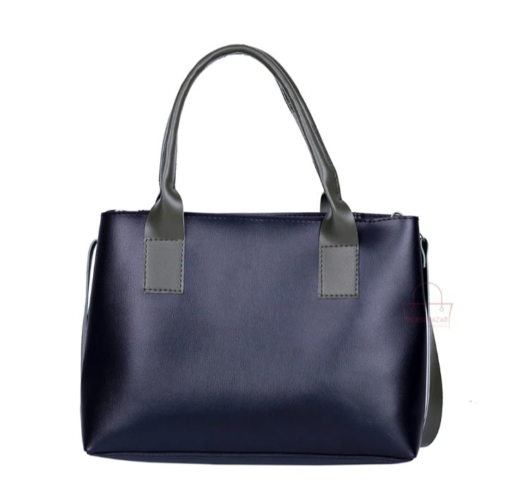 Posh Black And Grey Tote Bags