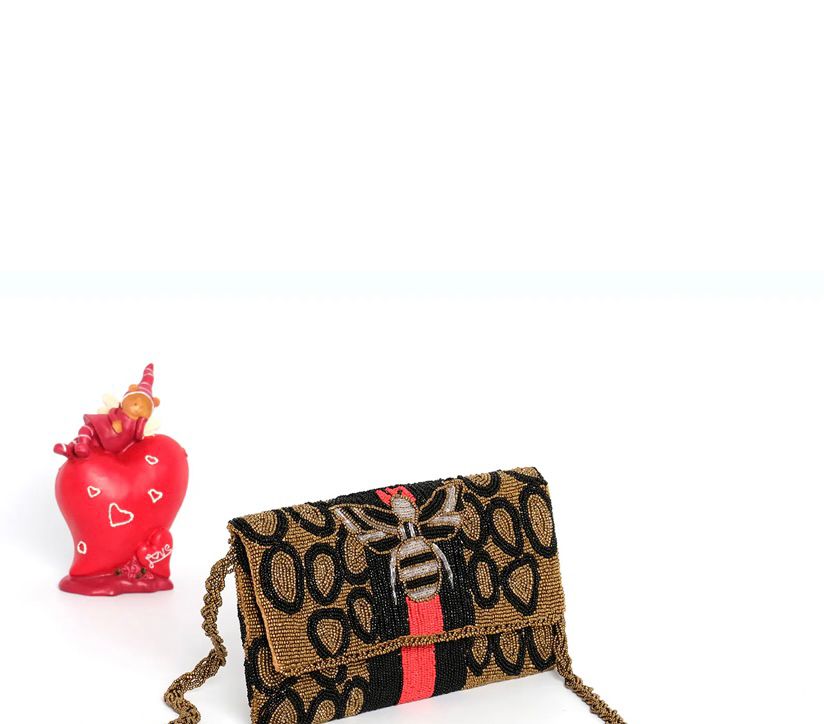 Bee clutch / handembriodered