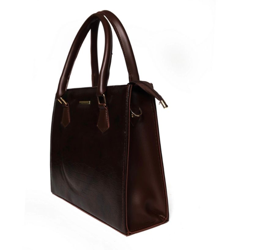 CROC COFFEE BROWN LUXE 2 PCS TOTE SET