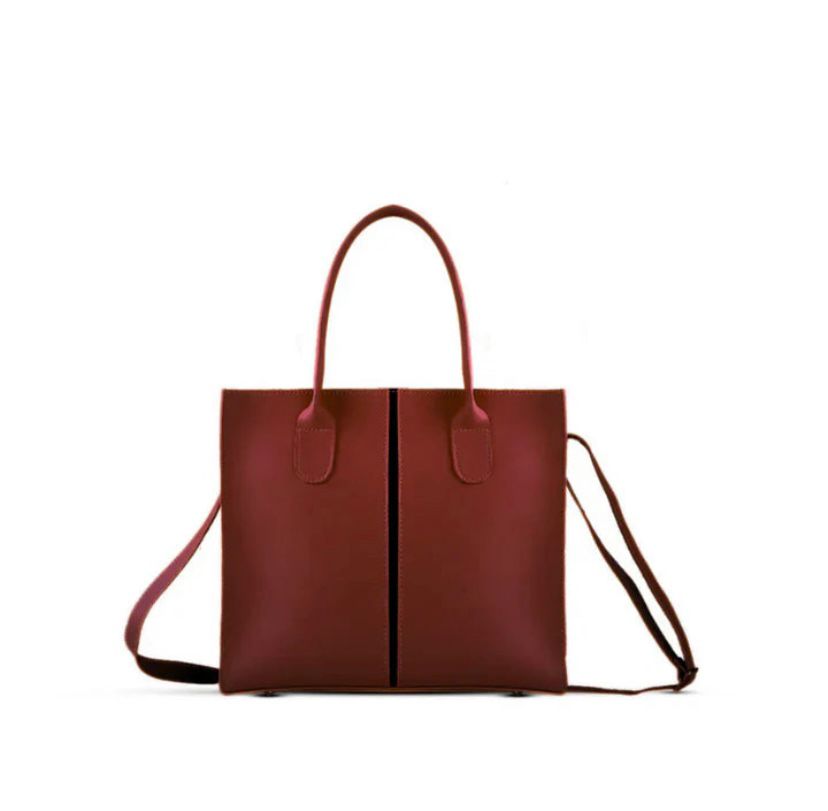MINIMALIST LUXE MAROON TOTE BAG