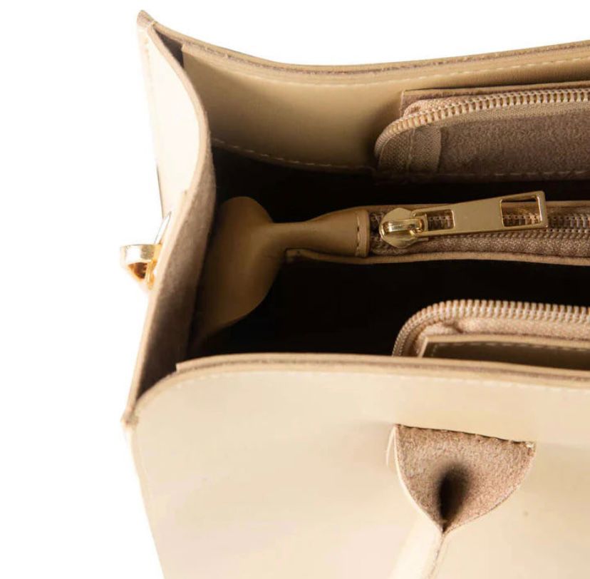 MINIMALIST LUXE BEIGE TOTE BAG