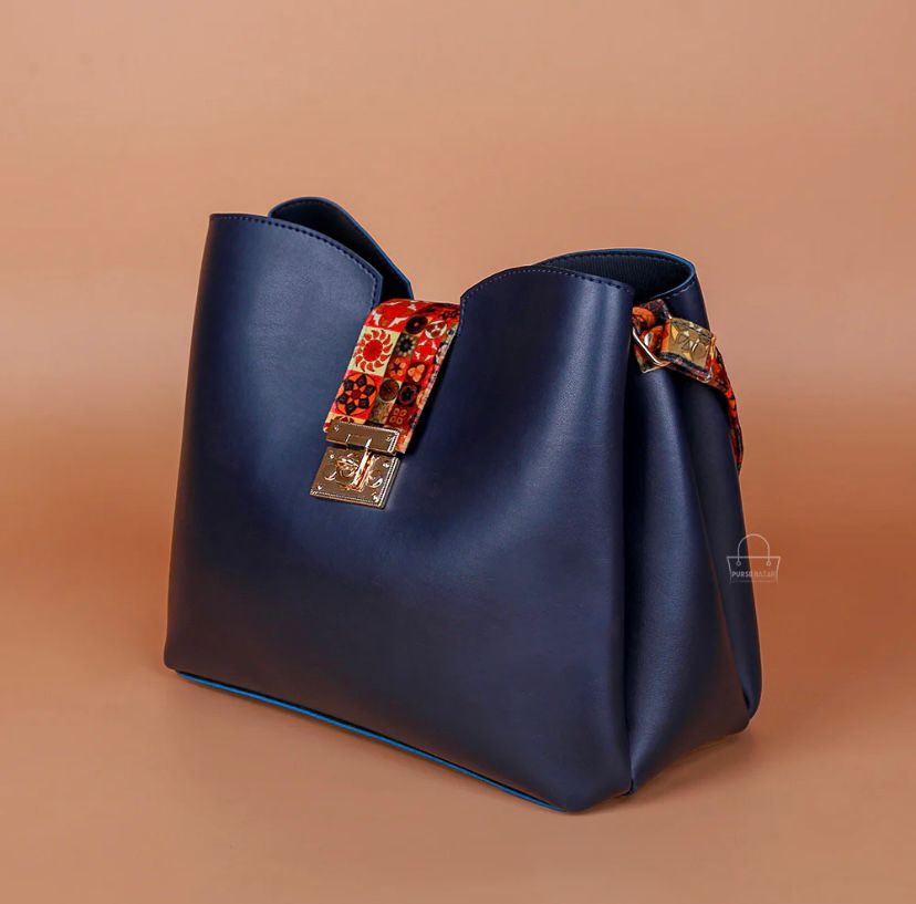 CLASSY 2 PCS BLUE SHOULDER BAG