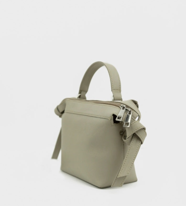 Off White Top Handle Bag