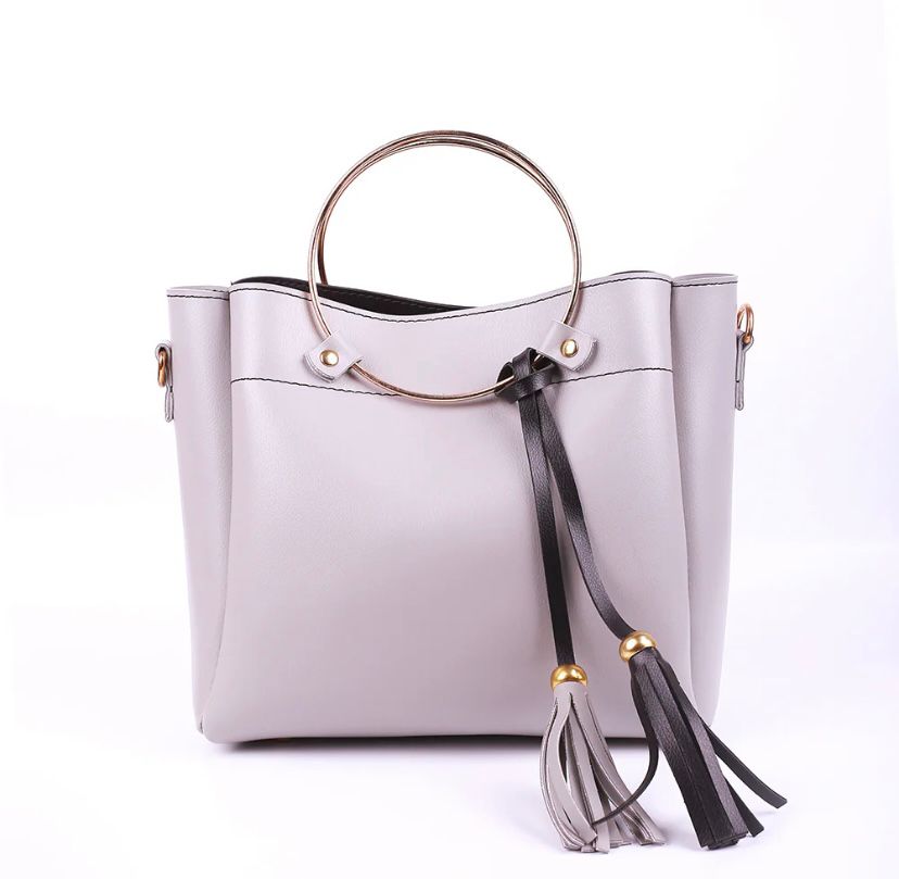 ICONIC GREY AND BLACK HANDBAG