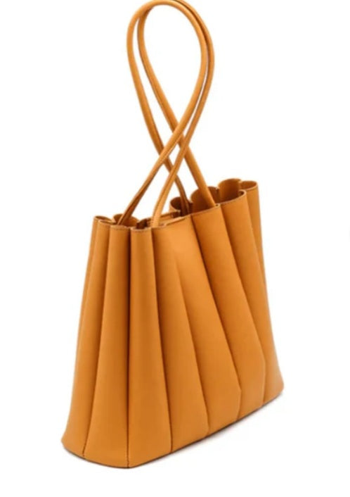 Pleated Tote- Lemon Yellow -
sumhil.store