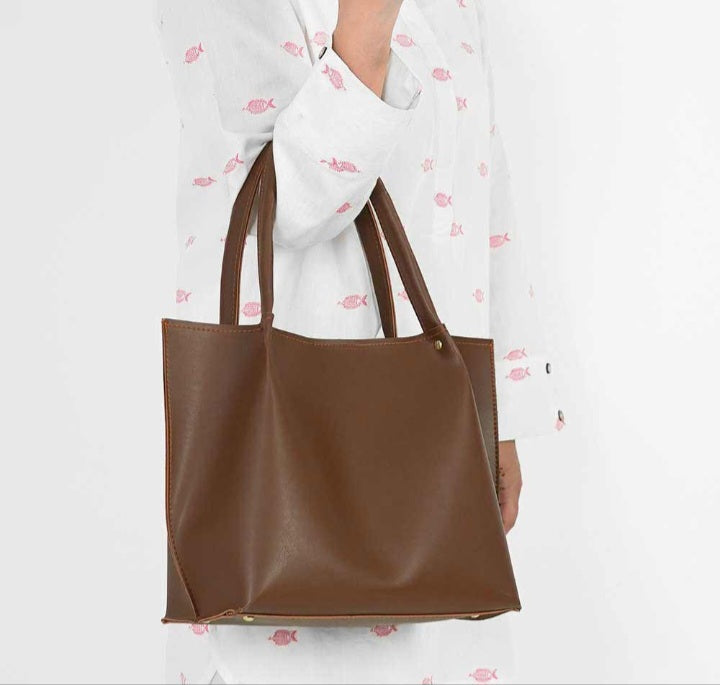 Daily Tote Bag Brown