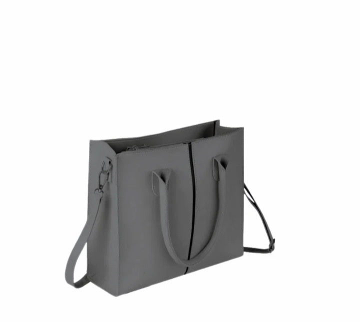 Minimalist Luxe Grey Tote Bag