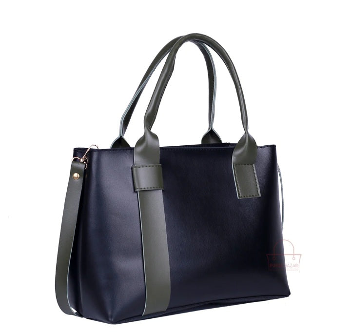 Posh Black And Grey Tote Bags