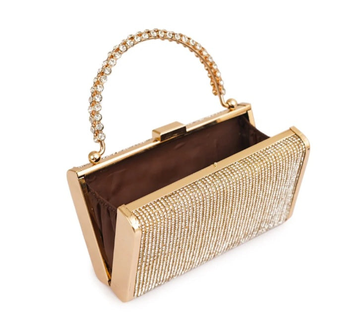 Golden Bridal Clutch