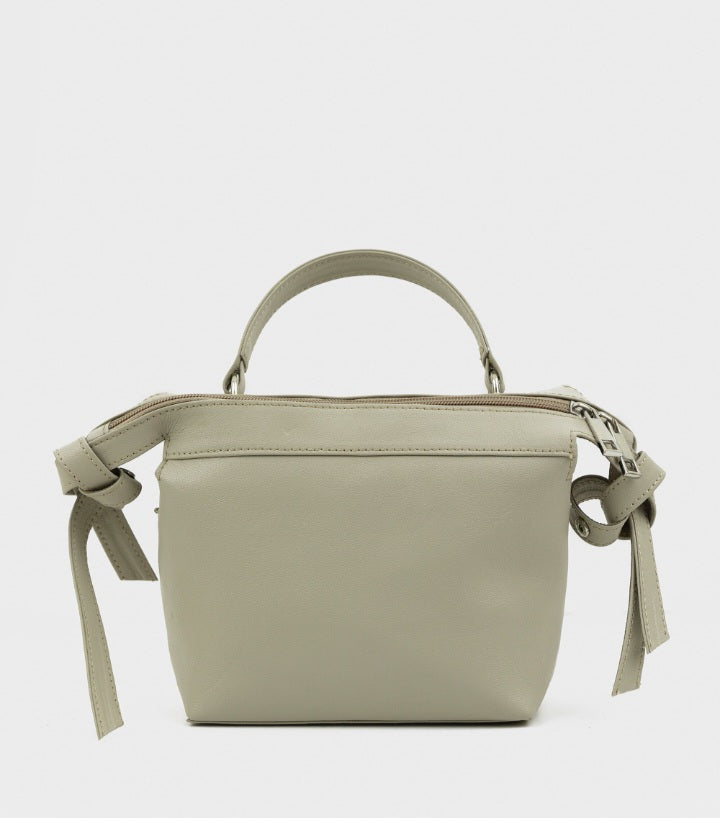 Off White Top Handle Bag